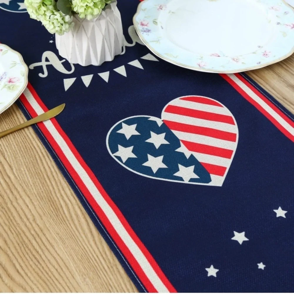 Independence day Fourth of July table runner 13x72
